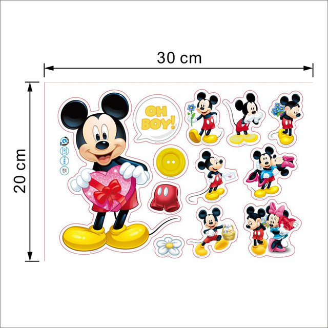 Cartoon Mickey Minnie Mouse baby home decals wall – Our Mart